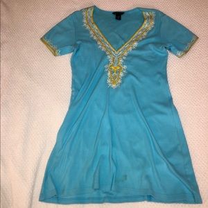 Moda | Blue sexy mini-dress